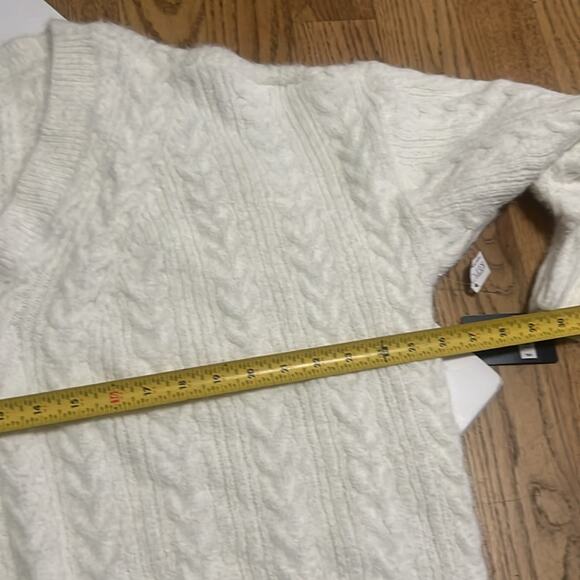 NWT LUCKY BRAND EYELASH CREAM BULKY HEAVY SWEATER SIZE XXL - Picture 8 of 9